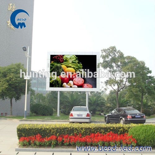 new invention 2015 new product outdoor p10 double pole type of street advertising led panel